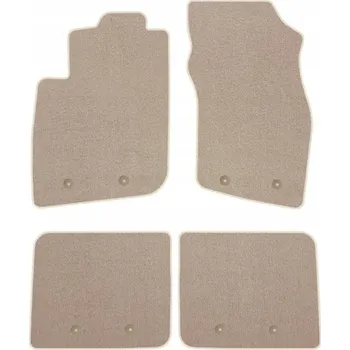 autokoberec Velurové autokoberce s upevněním v sadě Edecor