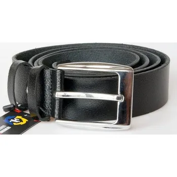 Opasek Pánský černý kožený opasek šířka 37 mm, dl. 110 cm