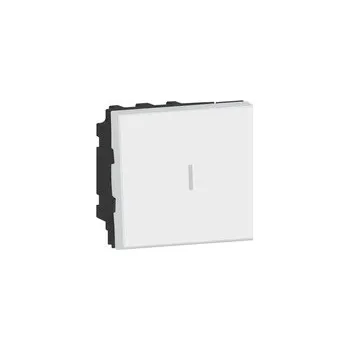 vypínač MOSAIC Schodišťový přepínač dvoupólový 2modulový Bílý Legrand 077063L