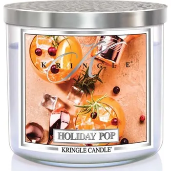 Svíčka Kringle Candle svíčka 3-knotá Holiday Pop, 411 g