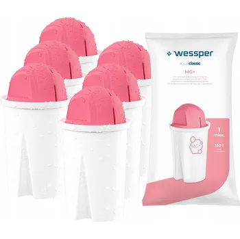 vodní filtr Filtrační vložka do filtrační konvice Wessper AquaClassic MG+ 6 ks