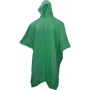 Kapesní pláštěnka ve stylu ponča - zelená