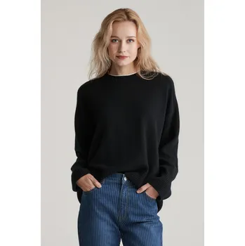 Dámský svetr SVETR GANT CASHMERE C-NECK EBONY BLACK