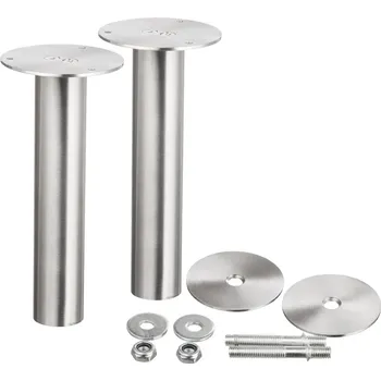 Nábytkové kování Konzola barová, kolmá oválná 200mm nerez (Konzola barová, kolmá oválná 200mm nerez )