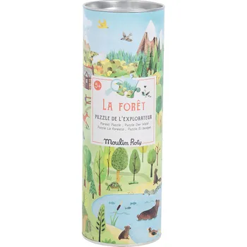 Puzzle Moulin Roty Puzzle objevovatele Les - 96 pcs