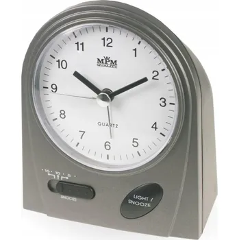 Hodiny Stolní hodiny MPM Quality šedé 9,2 cm