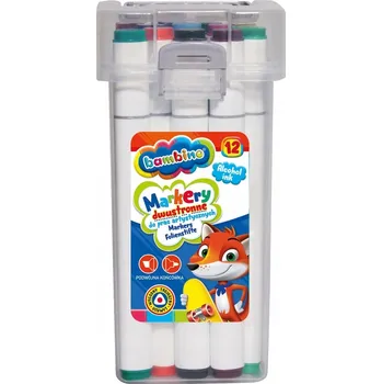 FIXY Popisovače Školní fixy PISAK Oboustranné Fixy 12barevné Bambino St.