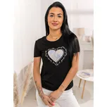 Černé dámské tričko s aplikacií Bolf 95T2510 - S