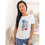 Bílé dámské tričko s potiskem Bolf 95T2507 - S