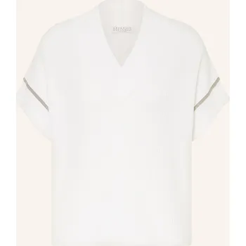 Dámské tričko Brunello Cucinelli Dámské Úpletové Tričko S Ozdobnými...