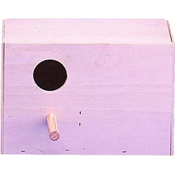 Hnízdní budka Kiki Dřevěná budka horizontální pro ptáky 14x22x13,5cm