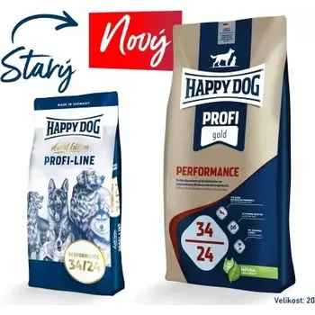 Krmivo pro psa HAPPY DOG PROFI-LINE 34/24 Gold Performance 2x20kg+DOPRAVA ZDARMA+1x masíčka Perrito 50g! (+ SLEVA PO REGISTRACI/PŘIHLÁŠENÍ SE SČÍTÁ! ;))