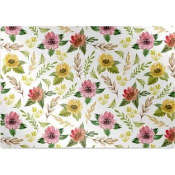Podložka pod nábytek Podložka pod kolečkovou židli akvarel květiny