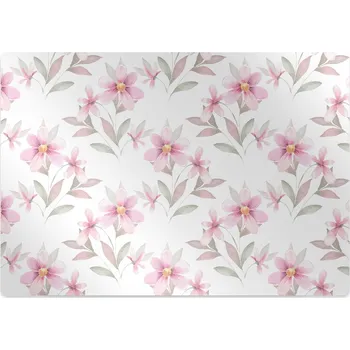 Podložka pod nábytek Podložka pod kancelářskou židli růžové květy