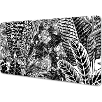 Stolní podložka Pracovní podložka na stůl Černé a bílé písmena