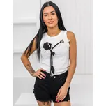 Bílé dámské tílko s aplikacií Bolf 96T656 - L/XL