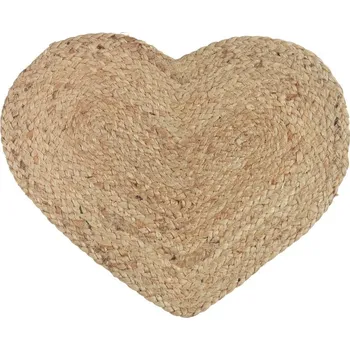 Prostěradlo Jutové prostírání Ib Laursen ve tvaru srdce