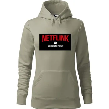 Pánská mikina Dámská mikina Netflink Velikost (žena): S, Vyberte barvu: Světlá khaki