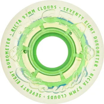 Kolečko na skateboard RICTA kolečka - 57mm Clear Splatter Clouds Camo Green 78a Wheels (156172)