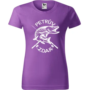 Dámské tričko Dámské tričko s potiskem Petrův zdar Barva trička: Fialová - 64, Velikost: 2XL