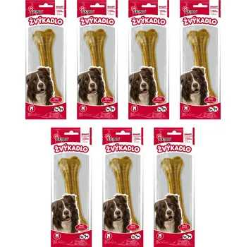 Pamlsek pro psa Akinu Kost z buvolí kůže pamlsek pro psy přírodní žvýkací 16 cm 7 x 1 ks