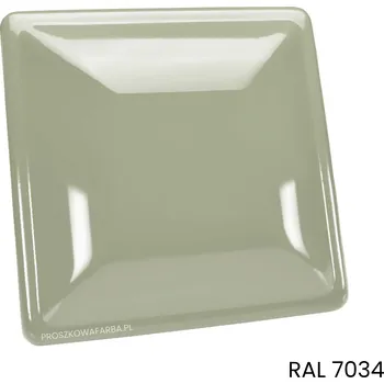 BARVA RAL 7034 Polyesterová Šedá Žlutá Hladká Lesklá 1 kg