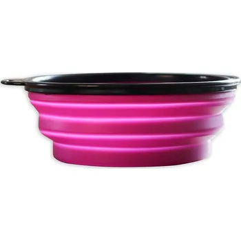 Miska pro psa Akinu skládací miska 800 ml - barva fialová