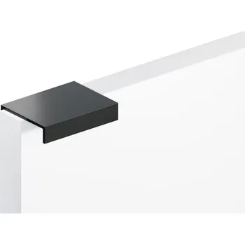 Nábytkové kování NÁBYTKOVÁ ÚCHYTKA HRANOVÁ ČERNÁ MATNÁ loft L-32