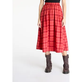 Dámská sukně Sukně Puma Woven Midi AOP Pleated Skirt Red Fire S