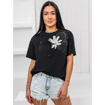 Černé dámské tričko s aplikacií Bolf 96T633 - M/L