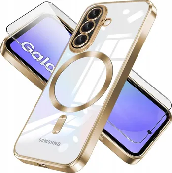 Pouzdro na mobilní telefon Zadní Kryt Erbord pro Samsung Galaxy A36 zlatý