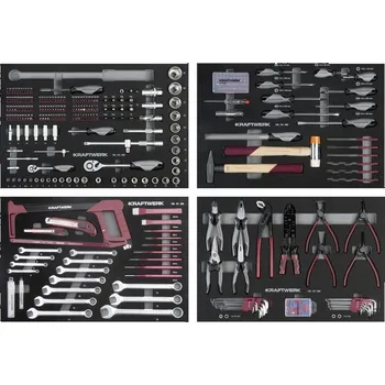 KRAFTWERKTOOLS BEST OF KW: COMPLETO EVA - sestava nářadí 4 moduly 339ks