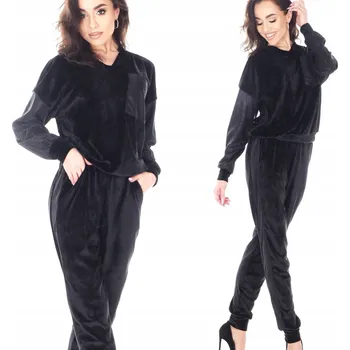 Orirose dámské teplákové soupravy bez kapuce, přes hlavu černé velikosti M