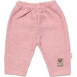 Baby Nellys Pletené kalhoty Hand Made Girl,růžové,56