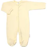Baby Nellys Praktická 5-dílná žebrovaná soupravička do porodnice BOY, žlutá vel. 68