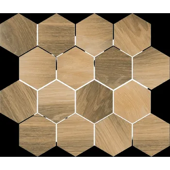 Stavební materiál PARADYZ OBKLAD IDEAL WOOD NATUR. MOZ.. MIX HEK. MAT22x25,5 PAR-162437