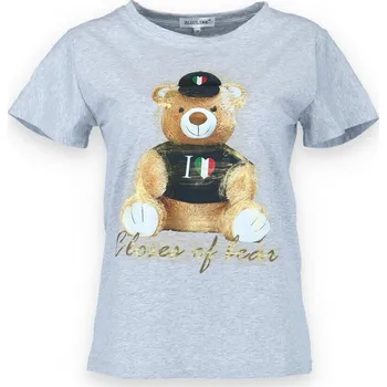 Triko kr. rukáv TEDDY RJ77557 barva: šedá, velikost: M/L