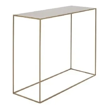 Toaletní stolek Konzolový stolek na kovových rámech do obývacího pokoje Tensio 100x35 cm - CustomForm Zlatá-1111 100x75 cm