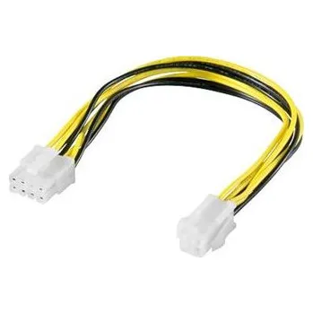 Kabel do PC PremiumCord Redukce napájení 8 pin/Male zdroj na P4 4pin/Female KN-16