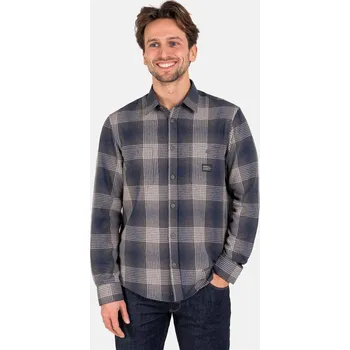 Pánská košile REELL košile - Alvar Check Shirt Brown/Navy/Grey (150)