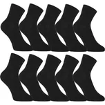 Styx 10PACK ponožky kotníkové bambusové černé (10HBK960) S