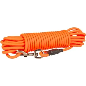 Vodítko pro psa Duvo+ Explor Stopovací vodítko z PVC neonově oranžové lanko 5m/8mm