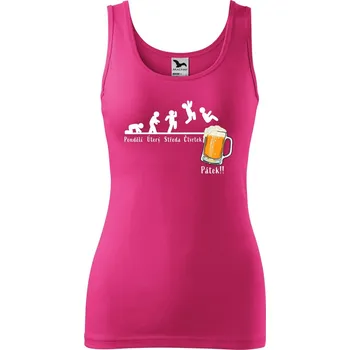 Dámské tílko s potiskem Týden Velikost: S, Barva: Purpurová