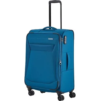 Střední cestovní kufr na kolečkách TSA 70l Travelite Chios 080048 modrá