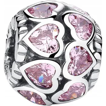 Přívěsek Přívěsek na náramek Trusky stříbrná měď srdce postříbřený