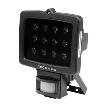 Sada nářadí Lampa pracovní 12LED s pohybovým čidlem, 12W, 1020lm, IP44