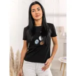 Černé dámské tričko s potiskem Bolf 95T2519 - S