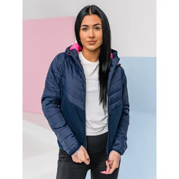 Dámská bunda Tmavě modrá dámská sportovní přechodová bunda Bolf KSW4005 - M