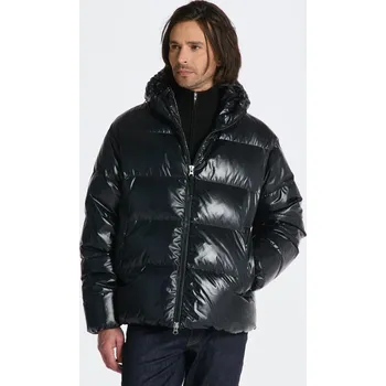 BUNDA GANT OVERSIZED SHINY DOWN PUFFER JACKET BLACK