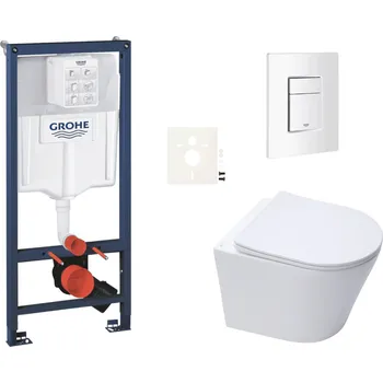 GROHE Závěsný wc set do lehkých stěn / předstěnová montáž SAT Infinitio SIKOGRSIN10SCSH0
